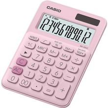Calculadora De Mesa Casio Ms20uc 12 Dígitos feito com cor Rosa Claro