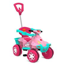 Quadriciclo Infantil Bandeirante 1220 Passeio E Pedal Rosa