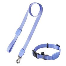 Coleira Ajustável E Guia Para Cães Violeta - G