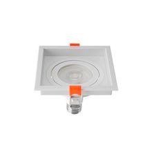 Spot De Embutir Recuado Nordecor Loyo Para 1 Lâmpada Par 20 E27 Quadrado Branco