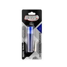 Refil Pincel Marcador Quadro Branco Reabastecedor + Ponta Extra Brw Azul