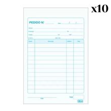 Talão De Pedido 1-32 Pequeno 40x2 Vias 80 Folhas Tilibra Com 10 Unidades