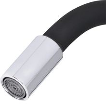 Torneira Para Cozinha Bica Flex Parede Abs Preto Abertura Rápida Gourmet C60 Liege