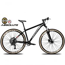 Bicicleta Aro 29 Nero 5 Peças Inteira Absolute 12v Hidráulica Hollowtech Garfo Trava No Guidão preto Tam: 17