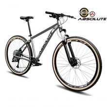 Bicicleta Aro 29 Nero 5 Peças Inteira Absolute 12v Garfo Com Trava K7 11-52d Freio Hidráulico cinza Tam: 13.8