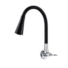 Lux Torneira Flexível de Parede 360° com Duplo Jato e Mecanismo 1/4 de Volta