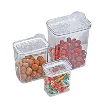 Kit com 3 Potes Multiuso com Tampa 400ml / 900ml / 2000ml