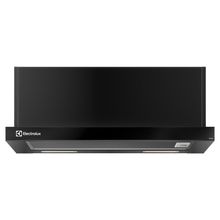 Depurador de Ar Electrolux 60cm Retrátil Preto Efficient com Luz de Led (DE6RB)