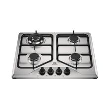 Cooktop 4 Bocas a Gás Electrolux Inox Experience Multi Chama e Grade Ferro Fundido (KE4XC)