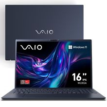 Notebook VAIO FE16 AMD Ryzen 5-5625U Windows 11, 16GB 512GB SSD Wi-Fi 6 Tela 16`` IPS WUXGA Antirreflexo - Cinza Expansível até 64GB
