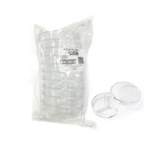 Placa de Petri 90X15 mm Tripartida Esteril Kit C/ 50 Unidade