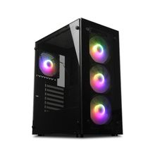 Gabinete Gamer Primetek R20 ATX Vidro Temperado 4 Fans RGB