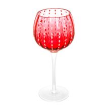 2 Taças para Vinho Wolff Orquídea de Vidro Vermelho 450ml