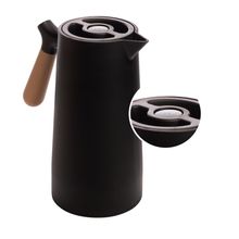 Garrafa Térmica Wolff Nórdica de Plástico com Cabo Preta 1L