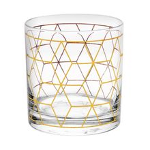 2 Copos Wolff Cube de Vidro para Whisky 320ml