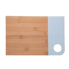 Tábua para Corte Retangular Lignora 32 x 22 x 1cm Azul Bambu