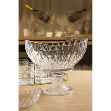 Centro de Mesa Lyor Diamond de Cristal Ecológico com Pé 28cm