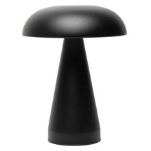 Luminária de Mesa Led 3 Tons Usb Lyor Mushroom Preta Metal