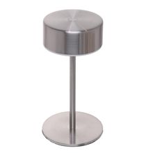 Luminária de Mesa Led 3 Tons Usb Lyra Prata Metal