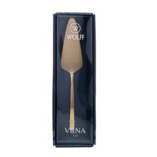Espátula para Bolo Viena Dourada Aço Inox Wolff