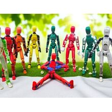 Kit 10 Bonecos Robo 100% Articulado Dummy 13 Figura de Ação Brinquedo Manequim Presente Infantil 14cm DESMONTADO