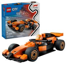 PILOTO DE F1 COM CARRO MCLAREN LEGO CITY 86 PEÇAS 60442