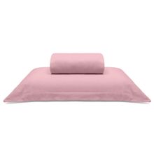 Jogo de Cama Buettner Solteiro King Malha 100% Algodão Liso 2 Peças Image Rose