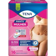 Roupa Íntima Tena Pants Mulheres Nude G/EG 16 Unidades