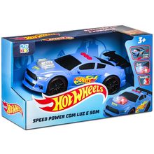 Hot Wheels Carro Speed Power Azul com Luz e Som Multikids - BR1821OUT [Remanufaturado] BR1821OUT
