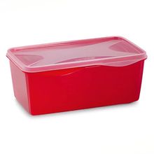 Organizador Multiúso Retangular 1,5ml Vermelho - Top Line
