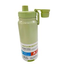 Garrafa Térmica Parede Dupla Alça 600ml Verde - Quanhe