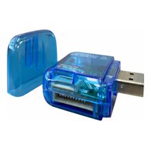 Leitor De Cartões De Memoria All In One Azul