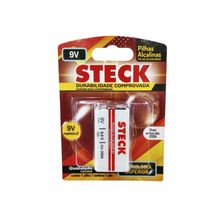 Pilha Steck Bateria Alcalina 9V Blister