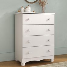 Cômoda Infantil 65cm Com 4 Gavetas Dengo Multimóveis Mp4409 Branco Branco