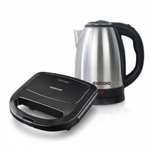 Kit Itatiaia Chaleira Elétrica 1,8l E Grill/sanduicheira Preto/inox 220 V