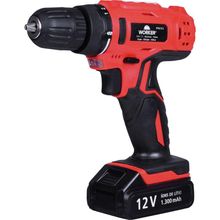 Furadeira Parafusadeira 12v Bateria Bivolt 17pcs Worker