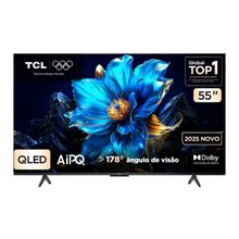 Smart TV 55” TCL 55P7K 4K QLED 60Hz com Sistema Operacional Google TV