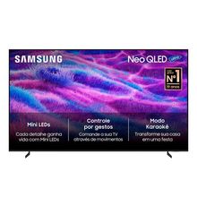 Smart TV Samsung Super Big Neo QLED Ultra 4K 100” Polegadas Mini Led Modo AI e Controle por Gestos - QN100QN80FGXZD