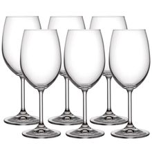 Conjunto de Taças para Vinho Branco Bohemia Anna 350 ml em Cristal Ecológico – 6 Peças