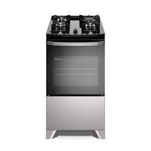 Fogão 4 bocas Electrolux Cinza Efficient Mesa Vidro, Tripla Chama e PerfectCook (FE4GG)