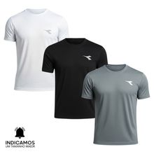 Kit 3 Camisetas Diadora Small Logo Masculina