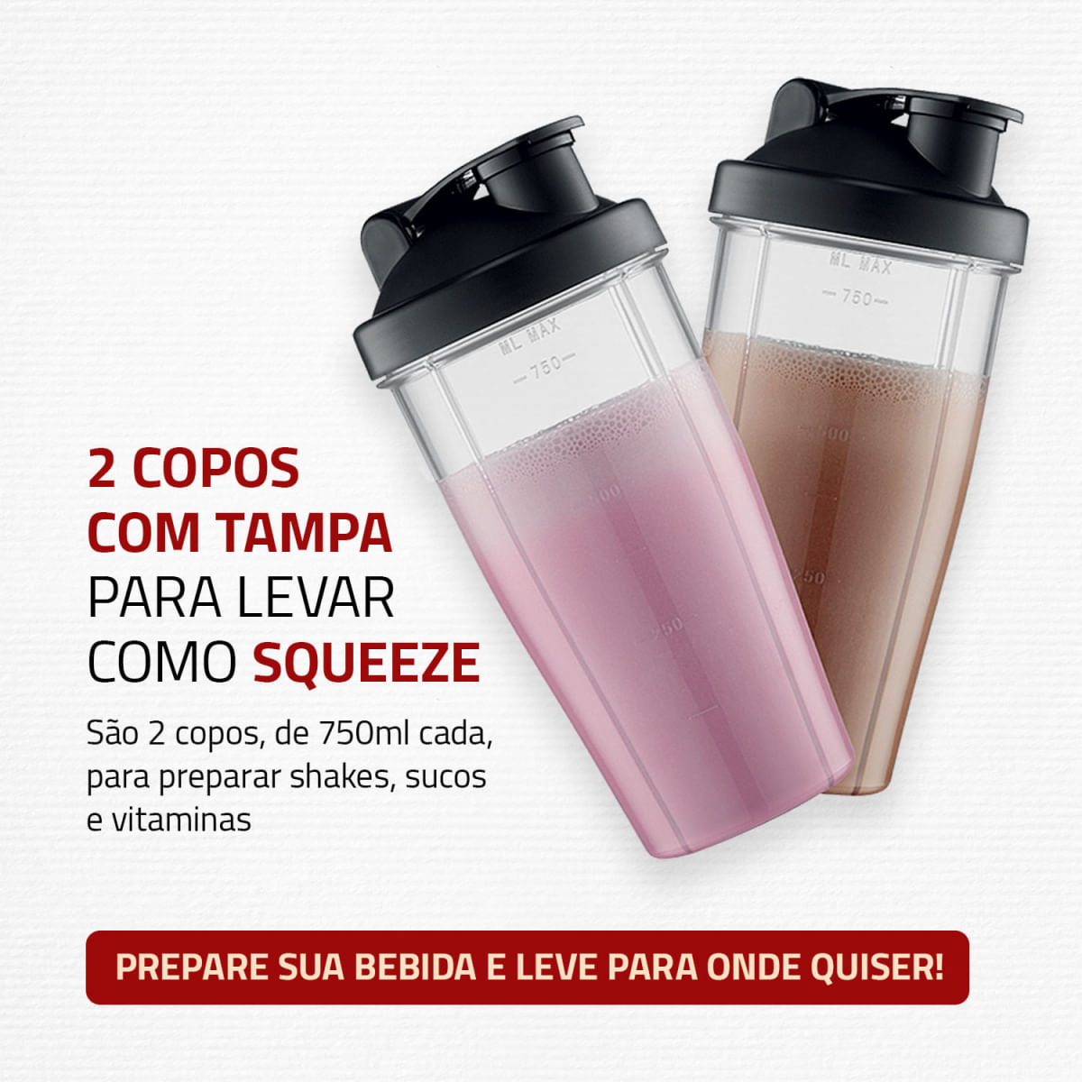 Personal Blender Mondial Preto e Prata 300W DG-01 - Shop Coopera