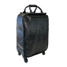 Mala de Viagem Padrão Bordo Em Couro Paris Viccina