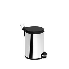 Lixeira Inox com Pedal Brinox Flat 6L Aro Removível