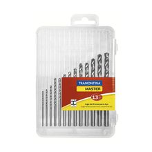 Jogo de Brocas HSS para Aço Tramontina Master Polegadas - 13 Peças