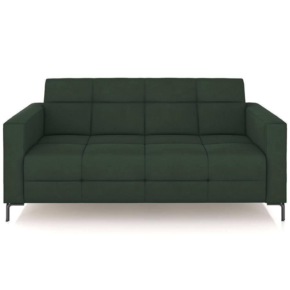 Sofá 2 Lugares Sala Living Industrial 160cm Senna K01 Veludo Verde ...
