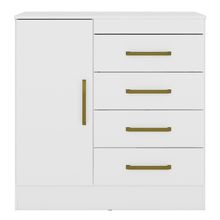 Cômoda De Madeira 4 Gavetas Montevidéu Demóbile Branco