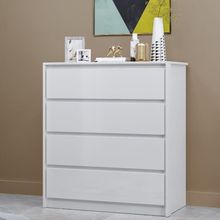 Cômoda Para Quarto 4 Gavetas - Carla Branco