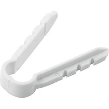 Abraçadeira Grampo, 6 Mm, Branca, Com 8 Peças, Vonder Ostenvonder