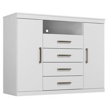 Comoda Havana Master Branco Brilho - Santos Andirá